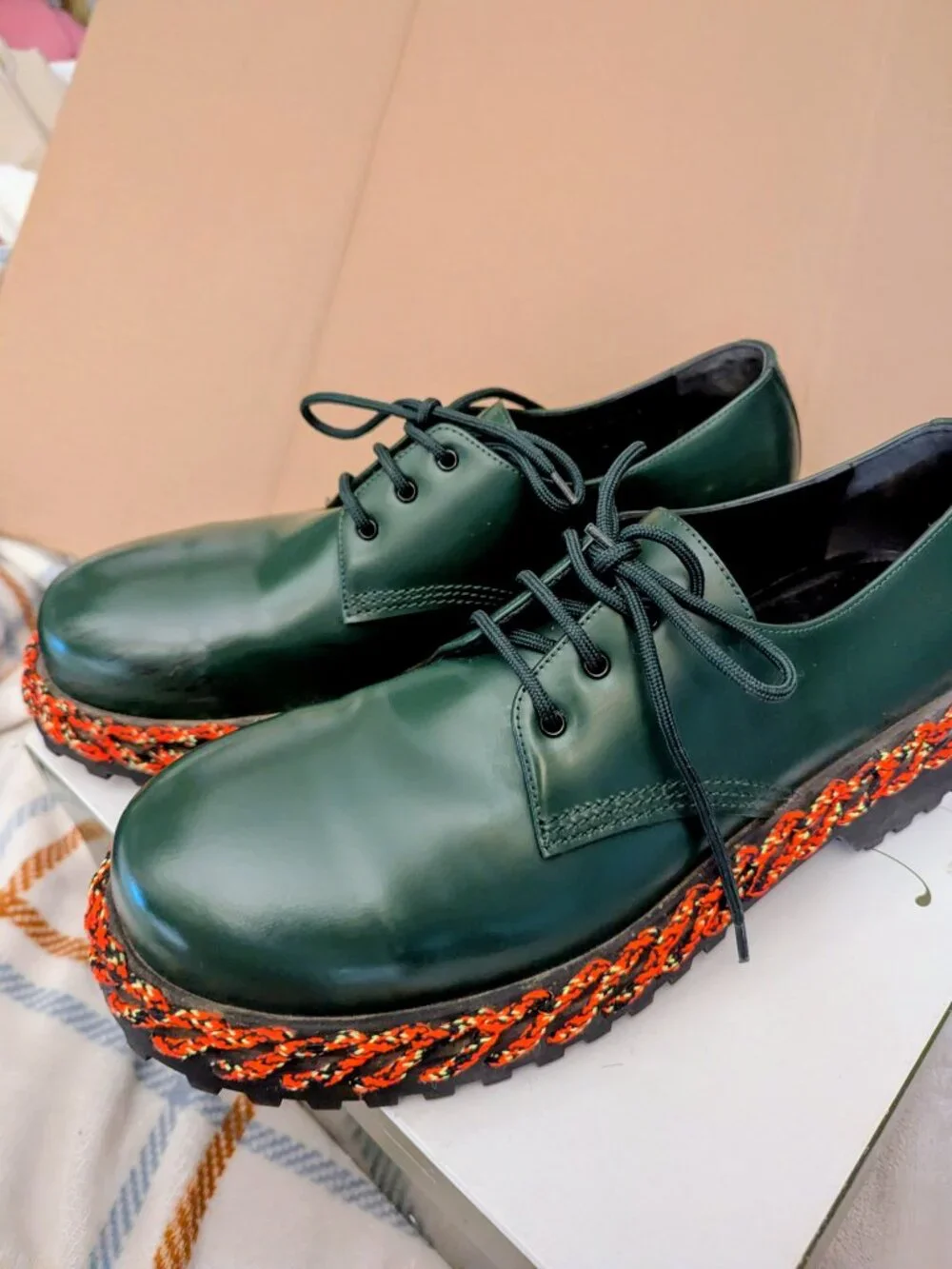 Balenciaga leather braided
